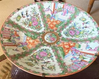 Rose Medallion 18” bowl. This is a very large piece and we are taking offers on this item for the owner to review.