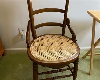 Antique pair of chairs. (One shown)
