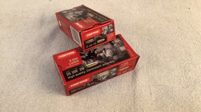 Mfg - (2 times the bid)Norma
Model - 115gr 9mm Luger FMJ
Caliber - Ammo
Located in Chattanooga, TN
Condition - 1 - New
This is a two times the bid lot on two 50 count boxes of Norma Range & Training 115 grain 9mm Luger FMJ ammo, ideal for use at the range.