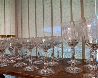 Beautiful Crystal stemware