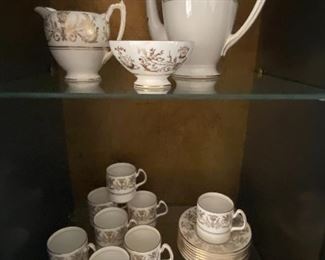 Beautiful Coffee/Espresso Set with Gold Accent