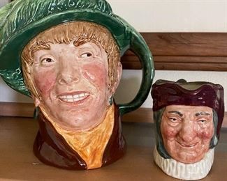 Vintage Royal Doulton Large Toby Jug Mug 'Arriet 1946', and Small Royal Doulton Toby Mug