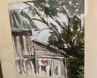 1971 Original Painting by Local Artist - Nancy Patten (Watercolor)