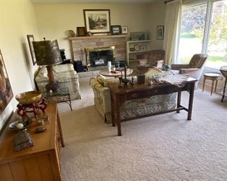 Living Room View in this lovely ranch style brick home