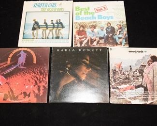 Lot Of Records Beach Boys, Karla Bonoff, Woodstock