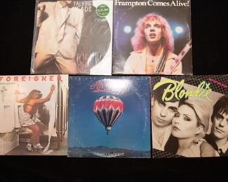 Lot Of Records The Talking Heads, Foreigner, Air Supply, Blondie