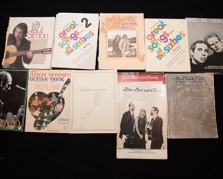 Lot Of Song Books Peter Paul And Mary, Paul Simon, James Taylor