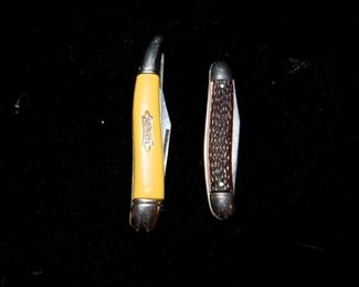Yellow Fishknife And Pocket Knife