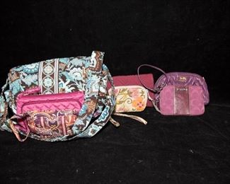 Collection of Vera Bradley and Coach Purses