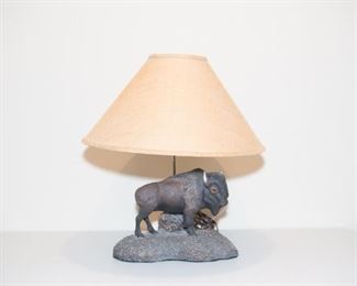 Tatanka Bronze Lamp By Dave Dillavou
