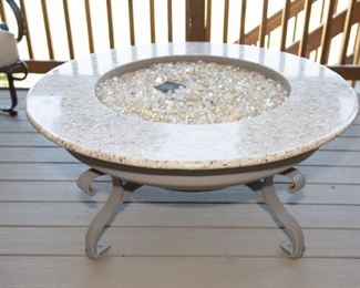 Round Gas Firepit