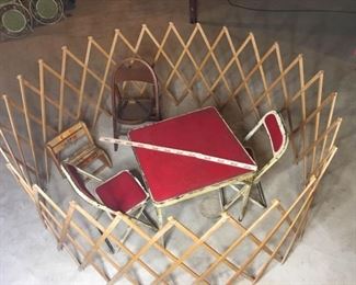 Kids Vintage Furniture and Playpen