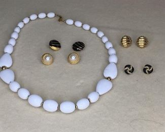 Napier, Nina Ricci, and Trifari Costume Jewelry