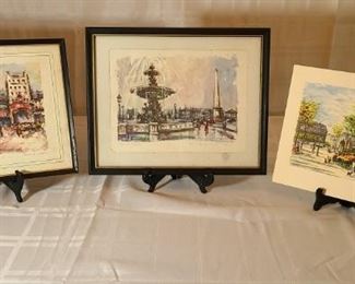 Paris Trio Framed Artwork