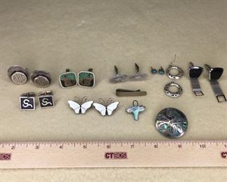 Vintage Assorted Silver Jewelry