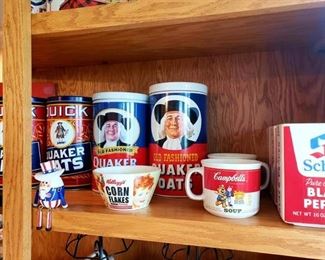 Quaker, Campbells, Kelloggs, M&Ms, Mortons Salt Advertising Collection. 