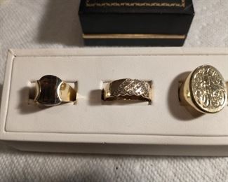 14K men's rings