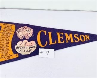 1950s  Clemson pennant. 
$75