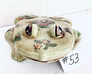 Ceramic frog 12”L  $25