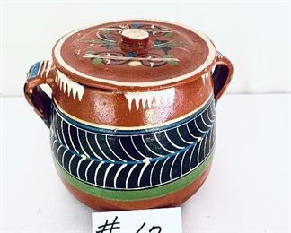 Mexican pottery bean pot 7.5” t 
$63 FIRM