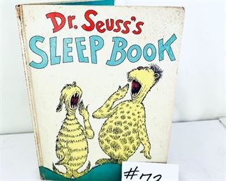 Dr Seuss vintage book. 
$15