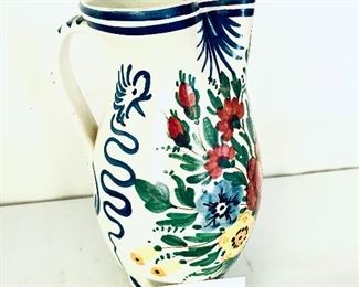 Pitcher from Italy. 10”t.  $45