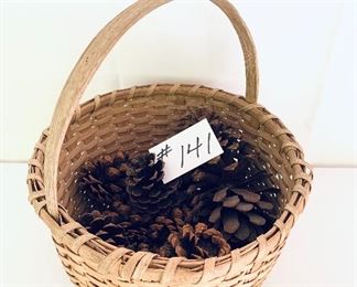 Basket and pine cones. 13w 15t 
$45