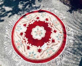 Round Chinese rug. 3x3 $60