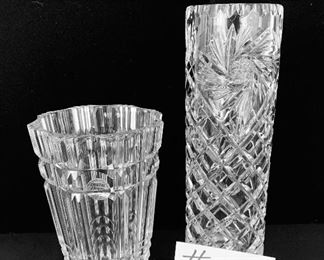 Pair of vases. 
6.5 and 10”t.   $ 35 pair 