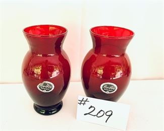 Pair of ruby anchorglass   6.5 t. $20