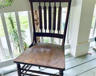 Arrow back chair. $65
18w 41 t 17.5 seat height