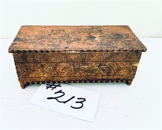 Antique box  see photo for damage. 
7w.  $18
