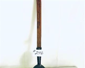#246B- Antique turpentine paddle- beaver tail dip paddle  excellent condition. 
Approx 40” long. $150