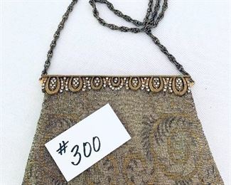 Vintage metal mesh purse 
(2 rhinestones are missing) 9w 6t 
$60