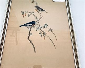Birds of  Australia Lithograph. 
21.5L. 17.5w.  $225