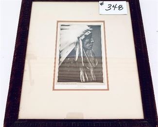 Framed Newspaper clipping of “OLD Crow Man “
15 W 16.5 T $120