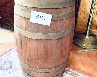 Barrel 12.5 inches wide 21 inches tall $125