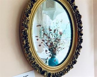 Oval mirror 
12 inches wide 15 inches tall $33 FIRM