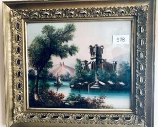 Antique framed reverse painting
32”w 28”t  $350 FIRM 