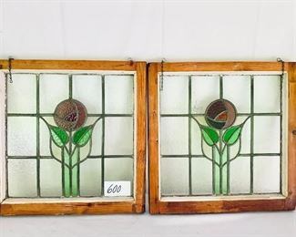 Pair of Stainglass windows 20 x 20
one has damage see photo 
$175 for the pair