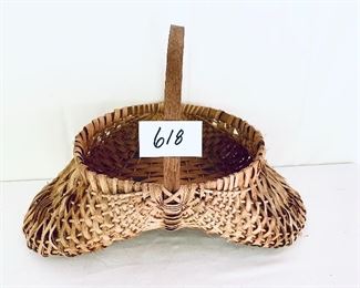 Vintage egg basket
 24 inches long 14 inches wide. $165