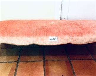 Long fire side bench 54 inches long 18 inches deep seat height is 13 inches tall $195 dollars