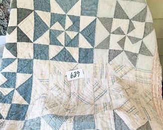 Vintage crib quilt 
slight staining 50 inches long 39 inches wide $80
