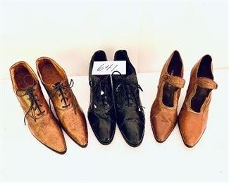 Vintage/antique shoes 10 to 11 inches long $30 each