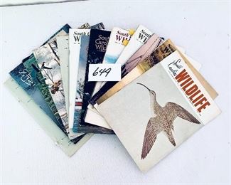 Lot - Vintage SC wildlife magazines
 loose covers lot $20