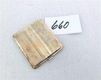 Vintage brass cigarette case 
3 inches wide by 4 inches tall $25