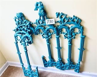 Iron pieces from a cemetery in Ballantyne SC  36 inches tall 29 inches wide /second piece is 36 inches tall and 11 inches wide $199