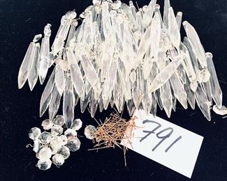 Vintage crystals average 3.5 inches long $3 each 
you pick them out