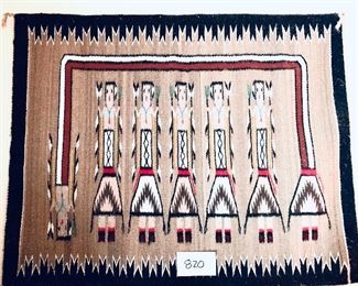 SUSIE CLY YAZZIE original weaving bought from the artist in 2000 
32w. 36T. $495 FIRM 