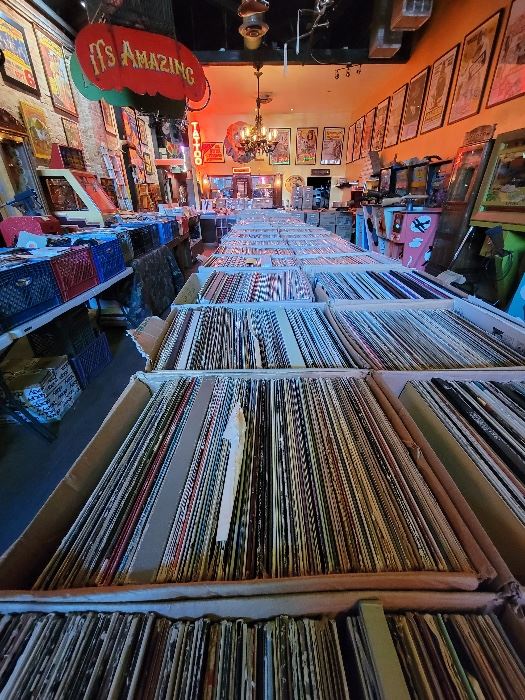 30,000 Vinyl Records FREE with any $20 purchase per person per hour. All Genres / All formats  